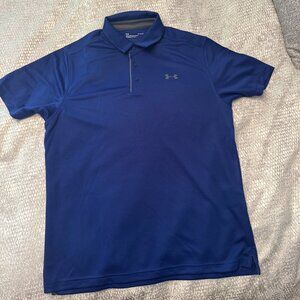 Under Armour. Men's UA Tech Polo. Size Large Royal Blue NWOT